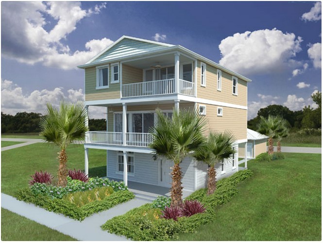 Rendering of a new home at Cottages at Jax Beach